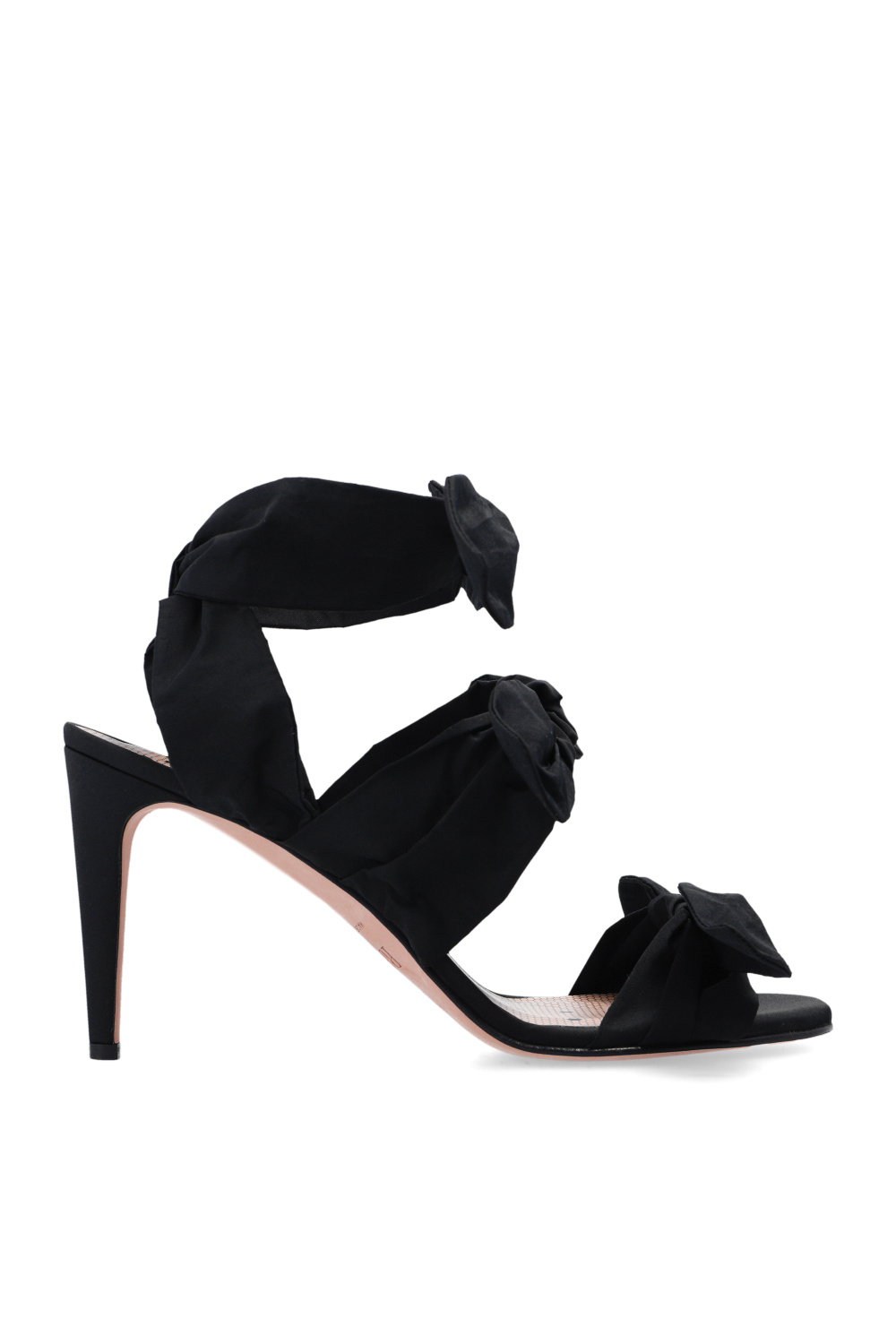 サンダル・ミュール RED VALENTINO Women Sandals XQ0S0H18LFL0NO Black RED VALENTINO SS22 LEATHER SLIDE SANDALS (XQ0S0H18_LFL0NO